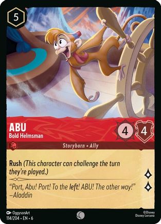 Abu - Bold Helmsman (114/204) - Azurite Sea Cold Foil