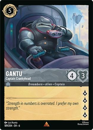 (189/204)  Gantu - Captain Crankyhead - Azurite Sea  Cold Foil