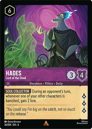 (36/204) Hades - Lord of the Dead - Azurite Sea Cold Foil