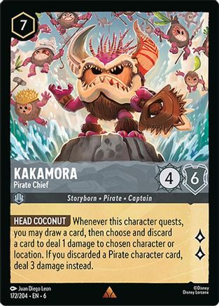 Kakamora - Pirate Chief (172/204) - Azurite Sea Cold Foil