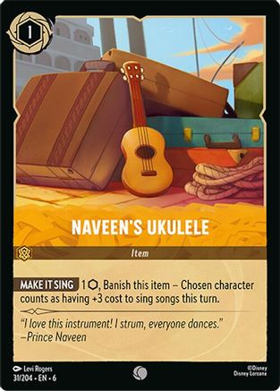 (031/204)  Naveen's Ukulele - Azurite Sea  Cold Foil