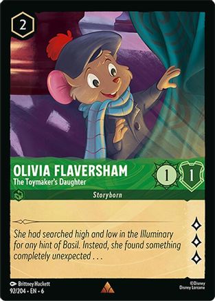 (092/204)  Olivia Flaversham - The Toymaker's Daughter - Azurite Sea  Normal
