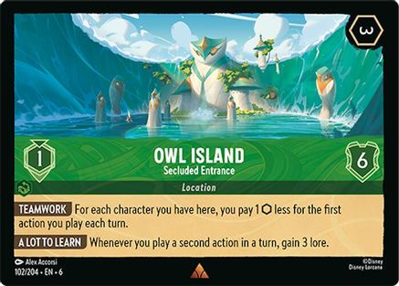 Owl Island - Secluded Entrance (102/204) - Azurite Sea