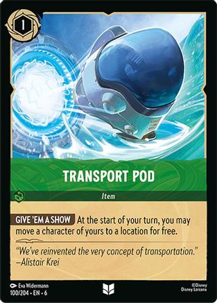 (100/204)  Transport Pod - Azurite Sea  Cold Foil