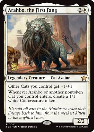 Arahbo, the First Fang (-002) - Prerelease Cards