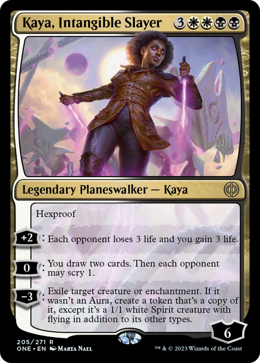 Kaya, Intangible Slayer (PONE-205P) - Phyrexia: All Will Be One Promos Foil