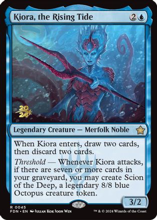 Kiora, the Rising Tide (-045) - Prerelease Cards Foil