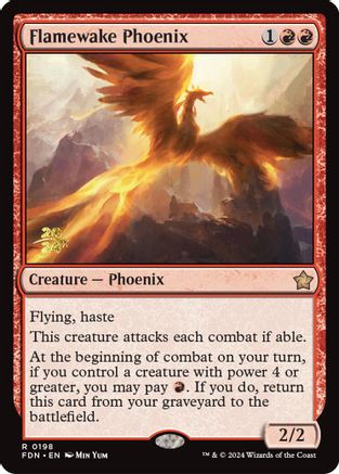 Flamewake Phoenix (FDN) (-198) - Prerelease Cards