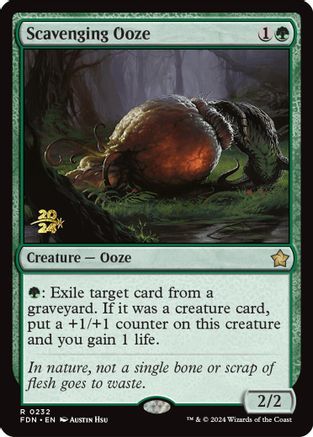 Scavenging Ooze (FDN) (-232) - Prerelease Cards