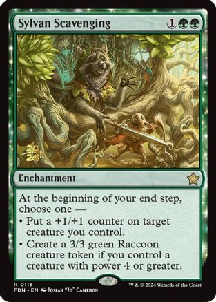 Sylvan Scavenging (-113) - Prerelease Cards