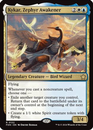 Kykar, Zephyr Awakener (-122) - Prerelease Cards Foil