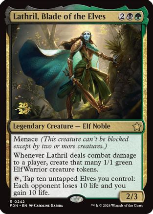 Lathril, Blade of the Elves (-242) - Prerelease Cards Foil