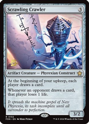 Scrawling Crawler (-132) - Prerelease Cards Foil