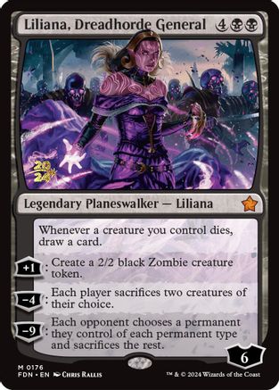 Liliana, Dreadhorde General (FDN) (-176) - Prerelease Cards Foil