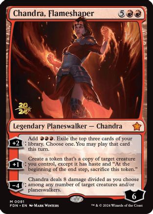 Chandra, Flameshaper (-081) - Prerelease Cards Foil