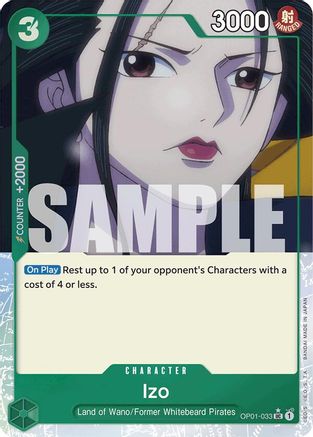 (OP01-033) Izo (OP01-033) (Full Art) - Premium Booster -The Best- Foil