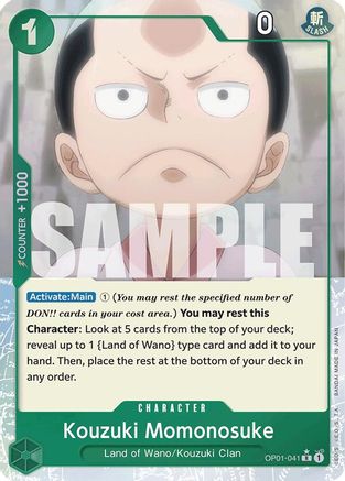 (OP01-041) Kouzuki Momonosuke (Full Art) - Premium Booster -The Best- Foil