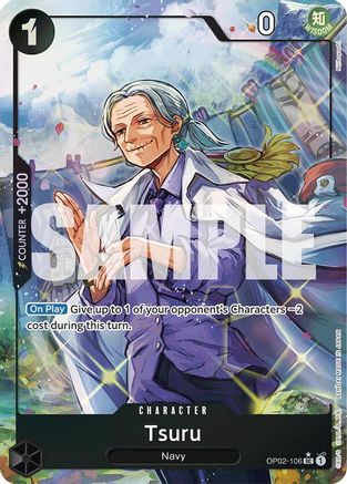 (OP02-106) Tsuru (Full Art) - Premium Booster -The Best- Foil
