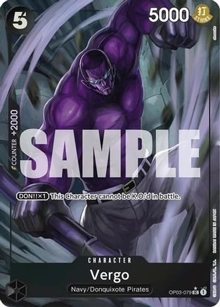 (OP03-079) Vergo (Full Art) - Premium Booster -The Best- Foil