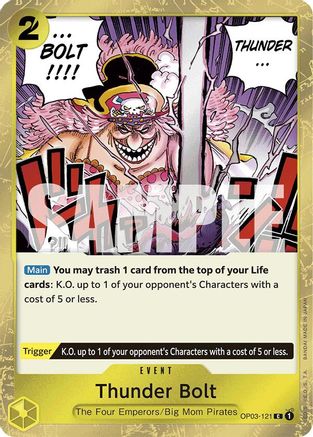 (OP03-121) Thunder Bolt (Jolly Roger Foil) - Premium Booster -The Best- Foil