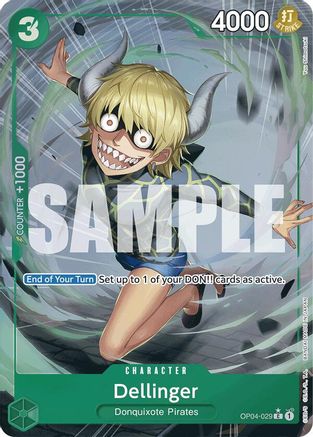 (OP04-029) Dellinger (Full Art) - Premium Booster -The Best- Foil