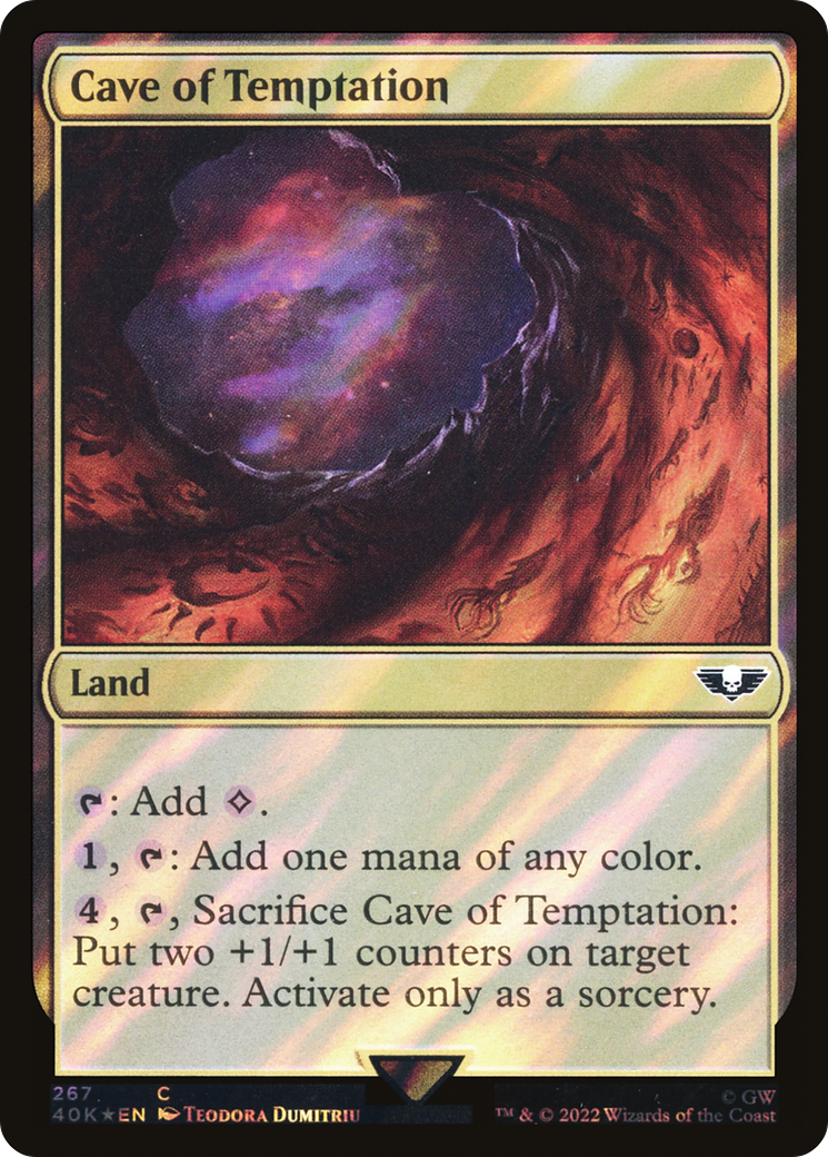 Cave of Temptation (40K-267★) - Warhammer 40,000 Commander Foil