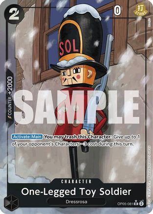 (OP05-081) One-Legged Toy Soldier (Full Art) - Premium Booster -The Best- Foil