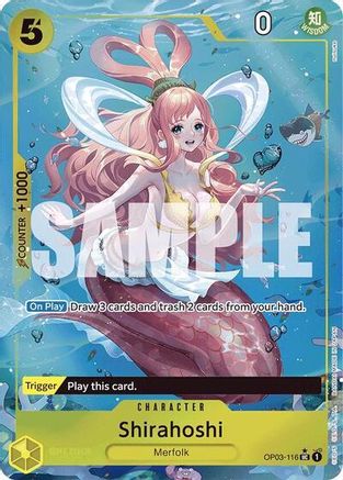 (OP03-116) Shirahoshi (OP03-116) (Full Art) - Premium Booster -The Best- Foil