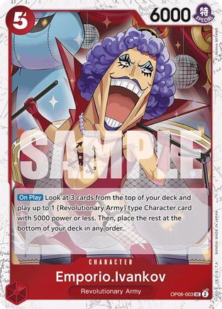 (OP06-003) Emporio.Ivankov (Jolly Roger Foil) - Premium Booster -The Best- Foil