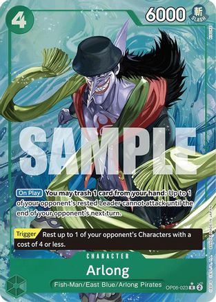 (OP06-023) Arlong (Alternate Art) - Premium Booster -The Best- Foil