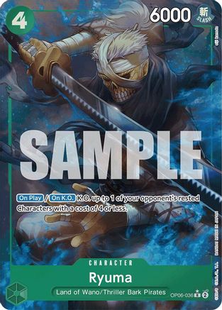 (OP06-036) Ryuma (Full Art) - Premium Booster -The Best- Foil