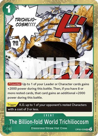 (OP06-038) The Billion-fold World Trichiliocosm (Jolly Roger Foil) - Premium Booster -The Best- Foil