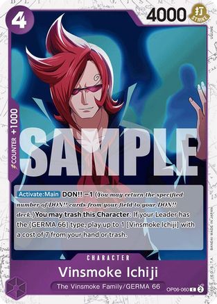 (OP06-060) Vinsmoke Ichiji (OP06-060) (Jolly Roger Foil) - Premium Booster -The Best- Foil