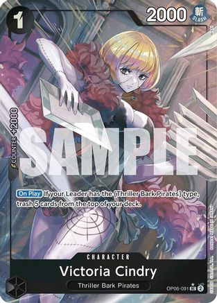 (OP06-091) Victoria Cindry (Full Art) - Premium Booster -The Best- Foil