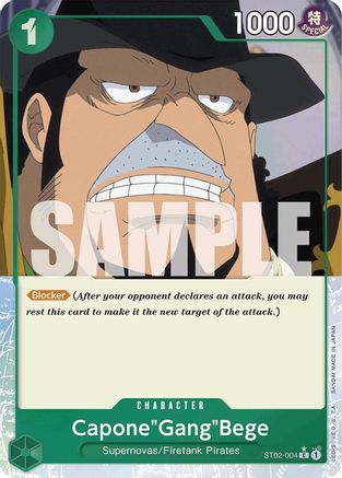 Capone"Gang"Bege (ST02-004) (Full Art) (ST02-004) - Premium Booster -The Best- Foil