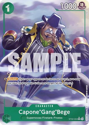 (ST02-004) Capone"Gang"Bege (ST02-004) (Alternate Art) - Premium Booster -The Best- Foil