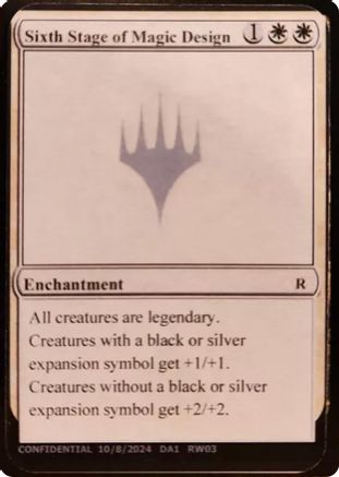 Sixth Stage of Magic Design (-) - Un-Known Event Playtest Cards