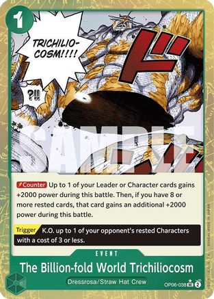 (OP06-038) The Billion-fold World Trichiliocosm (Textured Foil) - Premium Booster -The Best- Foil