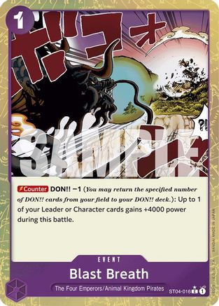 (ST04-016) Blast Breath (Textured Foil) - Premium Booster -The Best- Foil