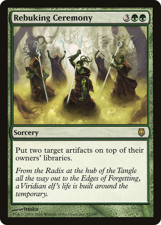 Rebuking Ceremony (DST-082) - Darksteel Foil