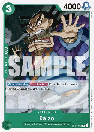 (OP01-052) Raizo (Reprint) - Premium Booster -The Best- - Normal