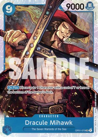 (OP01-070) Dracule Mihawk (Reprint) - Premium Booster -The Best- - Foil