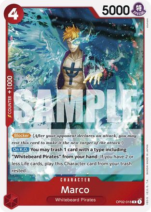 (OP02-018) Marco (Reprint) - Premium Booster -The Best- - Foil