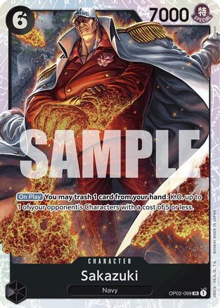(OP02-099) Sakazuki (Reprint) - Premium Booster -The Best- - Foil