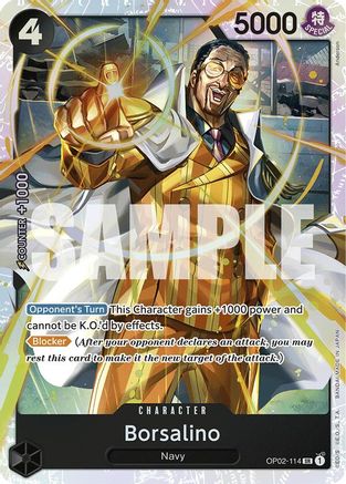 (OP02-114) Borsalino (Reprint) - Premium Booster -The Best- - Foil