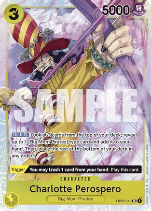 (OP03-113) Charlotte Perospero (Reprint) - Premium Booster -The Best- - Foil