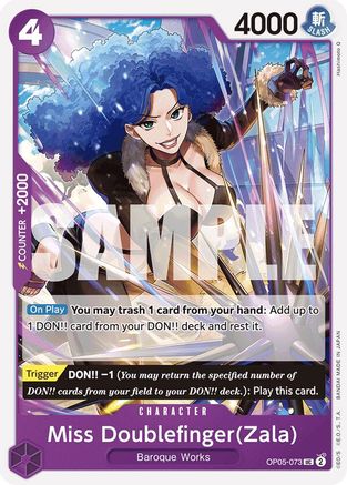 (OP05-073) Miss Doublefinger(Zala) (Reprint) - Premium Booster -The Best- - Normal
