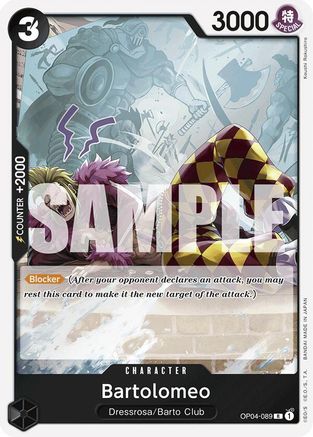 (OP04-089) Bartolomeo (Reprint) - Premium Booster -The Best- - Foil