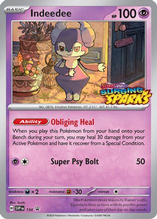 Indeedee (154) - SV Scarlet & Violet Promo Cards Holofoil - Promo