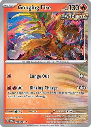Gouging Fire 038/191 - Deck Exclusives Normal - Rare